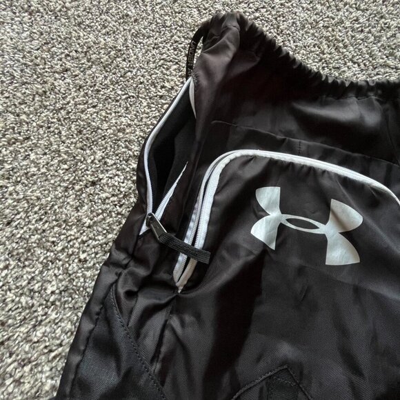 Black Under Armour Drawstring Gym Bag - Picture 2 of 5